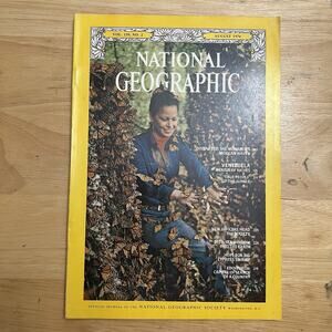 Vintage National Geographic Magazine August 1976 Butterflies Venezuela Cayman Tr